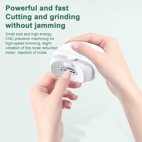 TARSHYRY Trimmer Electric Nail Clipper with LED Light, Electric Nail with Nail Clip Storage, Type CRechargeable