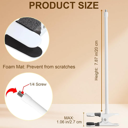 Pyfhy 1/4 Baby Monitor Mount for Nanit Pro Smart Baby Monitor & Flex Stand, Also for Cameras with Screw Stand, Flexible
