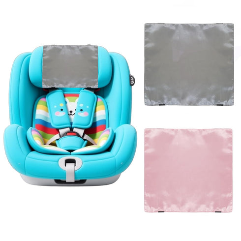 Josuyofo 2 Pack Satin Car Seat Headrest Cover for Babies, Soft Silk Feeling