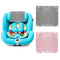 Josuyofo 2 Pack Satin Car Seat Headrest Cover for Babies, Soft Silk Feeling