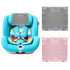 Josuyofo 2 Pack Satin Car Seat Headrest Cover for Babies, Soft Silk Feeling