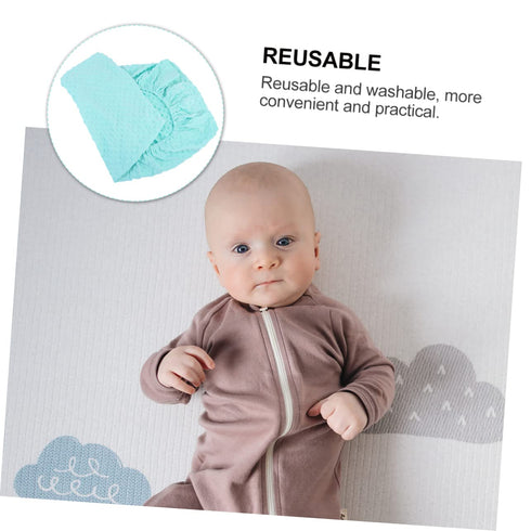 ORFOFE Breathable Baby Changing Pad Cover Mint Green Soft Massage Table Changing Mat Detachable Design for Infants