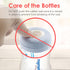 Maymom Screw Lids, Travel Caps with Rewritable Sealing Disc for Avent Bottles, 6pcs (Blue)