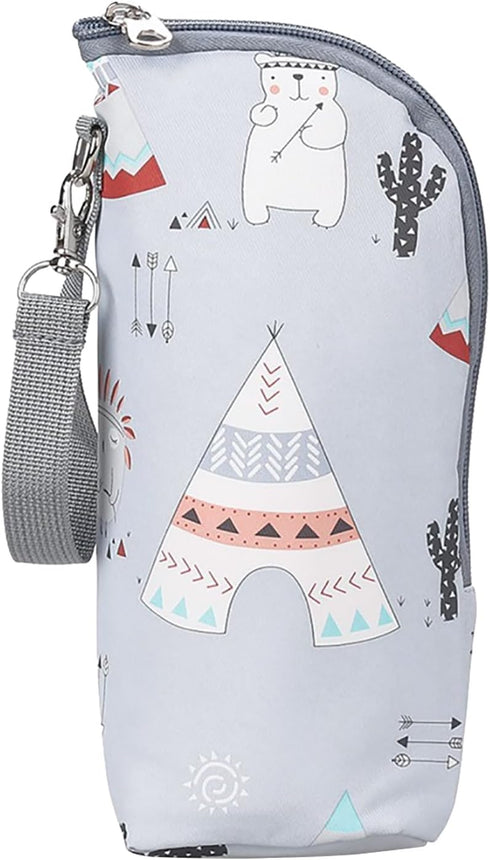 Basyurity Baby Bottle Thermal Bag, Insulated Baby Bottle Bag to Keep Milk Warm/Cold, Portable Breastmilk Bottles