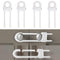 Sliding Cabinet Locks, U-Shaped Adjustable Child Safety Locks for Drawers, Closets, Refrigerators, 4PCS