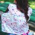 Kiddo Kind Carseat Cover for Girls - Watercolor Floral - Includes Car Seat Strap Covers