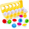 Matching Eggs 12 pcs Set - Educational Color & Shape Recognition Montessori Toys for Toddlers