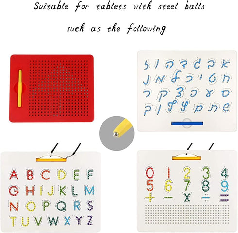 3 Pieces Replacement Stylus Magnetic Drawing Pen for Magnetic Drawing Board, Yellow