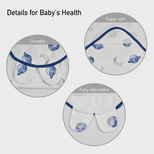 3-Pack 0-3 100% Organic Baby Swaddle Sleep Sacks, Swaddles for Newborns Baby Essentials, Infant Months, Cotton Soft