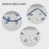 3-Pack 0-3 100% Organic Baby Swaddle Sleep Sacks, Swaddles for Newborns Baby Essentials, Infant Months, Cotton Soft