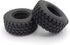 4pcs Micro Rubber Crawler Tires 1.0" for SCX24 Gladiator Bronco C10 JLU Deadbolt B17 Axial 1/24 RC Crawler