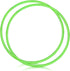 2 Pcs Toy Hoop Exercise Hoop, Detachable Adjustable Plastic Playground Equipment (Green)