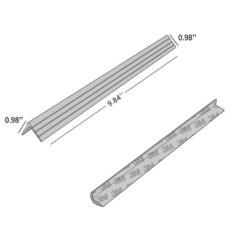 LONGFITE Clear Table Wall Edge Protector - 6.56 Feet Furniture Safety Bumpers, 8 Pack Baby Proofing with Safe Silicone