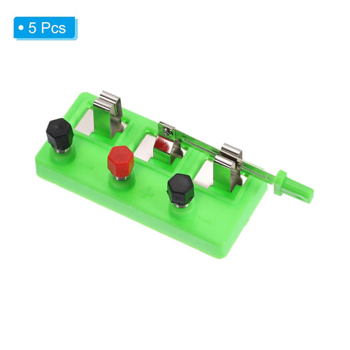 PATIKIL Knife Switches - 5 Pcs Single Pole Double Throw Switch DIY Electronic Kits for Physics Labs