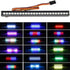 RC LED Light Bar Roof LED Lamp Kit, 20 Light Modes Control 155mm for 1/10 TRX-4 TRX-6 D90 HSP Redcat RC4WD Tamiya Axial