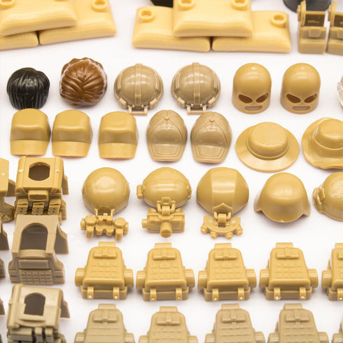Special Military Soldier Style Weapon Sets - Military Weapon Pack Accessories Kits, Compatible with Major Mini Figure