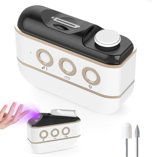 Electric Nail Clipper, Upgraded 5 in 1 Electric Nail File with Polishing,