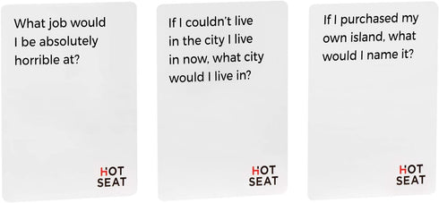 HOT SEAT Party Game - Family Card Game That's All about You for Kids, Teens, Adults, Perfect for Fun Parties