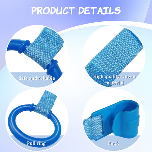 4 PCS Plastic Baby Crib Pull Rings - Kids Walking Exercises Assistant Stand Up Rings for Infant Baby Toddler