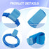 4 PCS Plastic Baby Crib Pull Rings - Kids Walking Exercises Assistant Stand Up Rings for Infant Baby Toddler