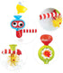 2+) Set Yookidoo Submarine Spray Station Kids Bath Toy (Ages Mold-Free, Wall-Mounted, Battery-Operated Shower Head
