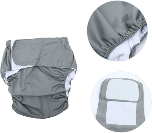Paales para Adultos Adult Incontinence Underwear Washable Adult Cloth Diaper Maximum Absorbency Adjustable Waistband