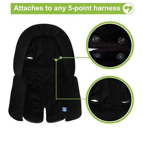 COOLBEBE 3-in-1 Upgraded Babybody Support for Newborn Infant Toddler - Extra Soft Car Seat Insert Cushion Pad, Perfect