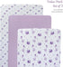 JABMARS. (3 Pack) Set JABMARS Crib Sheets - Soft Jersey Cotton Fitted Baby Crib Sheets | Cute Bed Sheets & Toddler Bed