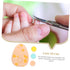 Ipetboom Trimmer Egg-shaped Electric Nail File Manicure Kit for Boys and Girls Nail Grinding Pads Portable Pedicure Kit