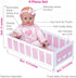 Adora Amazon Exclusive Soft & Cuddly Sweet Baby Girl Doll, 11” with Blue Eyes, Blonde Hair, Includes Headband
