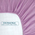 28x52 Baby Crib Fitted Sheet Poplin Natural Cotton for Standard Crib &Toddler Mattress Sheet Cover Solid Purple Girl