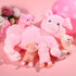 Honoson Nurturing Pig Stuffed Animal with Babies, Soft Plush Set for Toddlers, 4 Magnetic Baby Pigs