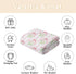 Cstdyfrv Summer 60x80in Pastel Flowers Bows Striped Baby Blankets for Boys Girls Pink Blue Hydrangea Floral Ribbon Bows