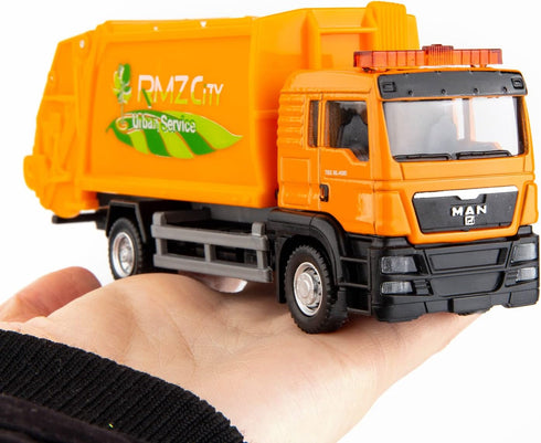 BDTCTK Man Garbage Truck Toy - Zinc Alloy Die-Cast Pull-Back Model Car, Festive for Boys & Girls, Collectible