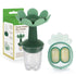 Haakaa Flower Baby Fresh Fruit Food Feeder with Mini Freezer Nibble Tray, Silicone Mesh Feeder for Infants 4M+ (Pea