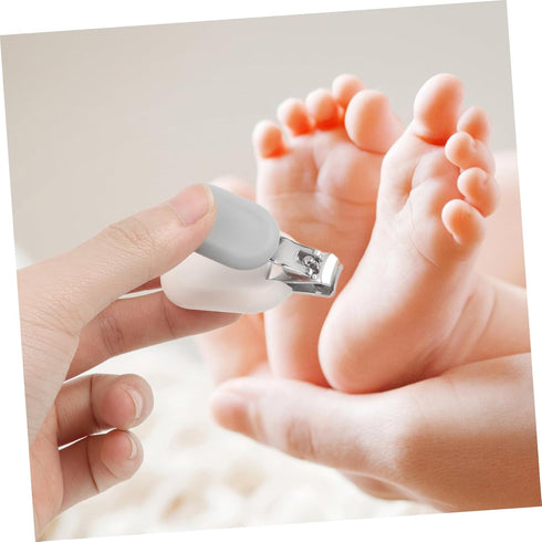 Set 4pcs Baby Nail Clippers for Newborns Owl Design Nail Scissors Non-Slip Handle Baby Grooming Kit Newborn and Toddler