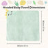 4 Pack Hooded Baby Towels - Premium Ultra Soft Organic Baby Bath Towel Absorbent and Hypoallergenic Towels for Baby Boy