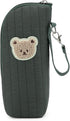 Generic Cute Bear Portable Thermal Bottle Bag with Handle Aluminum Foil Hanging Insulation Pouch for Travel Outgoing