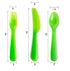 Kids Plastic Dinnerware Set of 36, Multi Color Flatware (Spoons, Forks, Knives), Reusable, BPA-Free, Dishwasher Safe