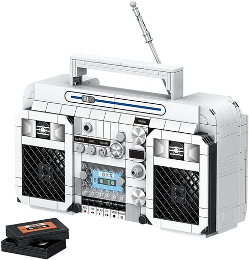 Uvini Adult Building Set - Classic Retro Series Radio, 645pcs, Best Gift for Adults, Teens