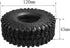 4pcs 120mm 1.9inch Wheel Tires with Foam for RC 1/10 Axial SCX10 D90 TRX-4 Crawler Cars