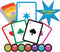 WEofferwhatYOUwant Heptagon Prime, Strategy Card Game for 3 to 8 Players, Family and Friends, Ages 9 Up.