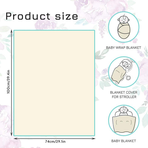 TANOFAR Baby Blankets, Purple Floral Minky Toddler Blanket for Boys Girls, 30 x 40 in