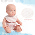 eDollable Set 12 inch Realistic Baby Doll Accessories Toys for Dolls Includes Doll Potty, Bib,Pacifier,Diaper