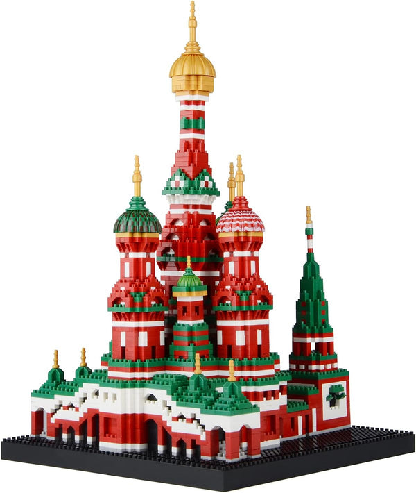 Building Block Set - Saint Basil's Cathedral Architecture Model, 4300 PCS Educational Mini Blocks