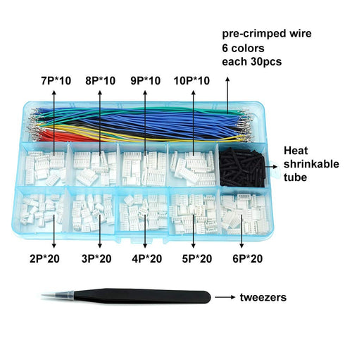 GH1.25 Connectors and Pre-Crimped Silicone Cables for JST GH 1.25mm, Compatible with Pixhawk 6C 6X