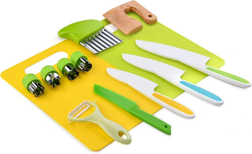 13 Pieces Montessori Kitchen tools for Toddlers-Kids Cooking sets Real-Toddler Toys Set for Real Cooking for for 2/3/4/5/6/7/8 Year Old