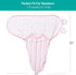 Biloban Swaddle Blankets for Baby Girl, 3-6 Months, Cotton Newborn Swaddle, Lovely Pink Print, 2 Pack