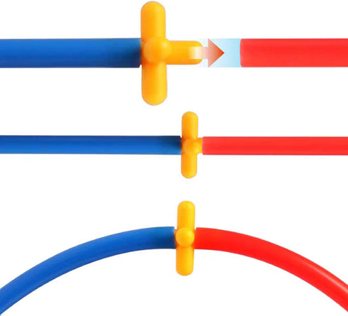 Straw Constructor STEM Building Toys - 800 pcs Colorful Interlocking Plastic Engineering Toys for Kids, Develops Motor
