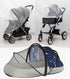 Stroller Mosquito Net, Baby Bassinet Net Cover, Universal Pram Zipper Mesh Bug Net for Pushchair